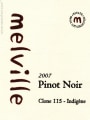 Melville Estate Swan Clone Pinot Noir 2007 Front Label