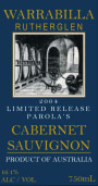 Warrabilla Parola's Limited Release Cabernet Sauvignon 2004 Front Label