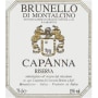 Capanna Brunello di Montalcino Riserva 2010 Front Label