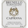 Capanna Brunello di Montalcino 2010 Front Label