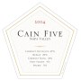 Cain Five 2004 Front Label