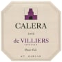 Calera de Villiers Vineyard Pinot Noir (375ML half-bottle) 2012 Front Label