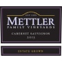 Mettler Family Vineyards Cabernet Sauvignon 2013 Front Label