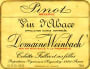 Domaine Weinbach Reserve Pinot Blanc 1998 Front Label