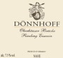 Donnhoff Oberhauser Brucke Riesling Eiswein 2003 Front Label
