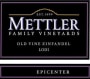 Mettler Family Vineyards Epicenter Old Vine Zinfandel 2012 Front Label
