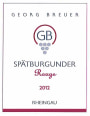 Georg Breuer GB Spatburgunder Rouge 2012 Front Label