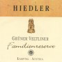 Hiedler Familienreserve Gruner Veltliner 2007 Front Label