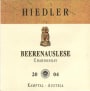 Hiedler Beerenauslese Chardonnay 2004 Front Label
