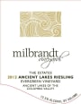 Milbrandt Ancient Lakes Dry Riesling 2012 Front Label