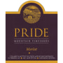 Pride Mountain Vineyards Merlot 2013 Front Label