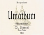 Umathum Vom Stein St. Laurent 2004 Front Label