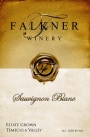 Falkner Winery Sauvignon Blanc 2016 Front Label
