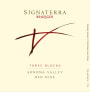 Benziger Signaterra Three Blocks 2010 Front Label