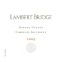 Lambert Bridge Cabernet Sauvignon 2009 Front Label