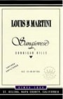 Louis Martini Sangiovese 1997 Front Label