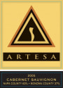 Artesa Napa County Sonoma County Cabernet Sauvignon 2005 Front Label