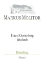 Markus Molitor Haus Klosterberg Riesling Feinherb 2012 Front Label