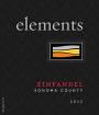 Elements by Artesa Zinfandel 2012 Front Label