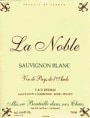 La Noble Sauvignon Blanc 1999 Front Label