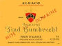 Zind-Humbrecht Pinot d'Alsace 1998 Front Label
