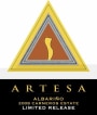 Artesa Limited Release Albarino 2008 Front Label