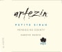 Artezin Garzini Ranch Petite Sirah 2013 Front Label