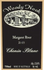 Woody Nook Chenin Blanc 2003 Front Label