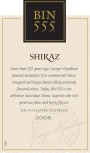 Wyndham Shiraz 2008 Front Label