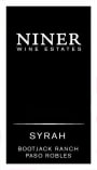 Niner Bootjack Ranch Syrah 2012 Front Label