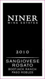 Niner Bootjack Ranch Sangiovese Rosato 2010 Front Label