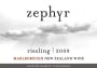 Zephyr Riesling 2009 Front Label