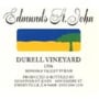 Edmunds St. John Durell Vineyard Syrah 1996 Front Label