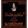 Nik Weis St. Urbans-Hof Piesporter Goldtropfchen Riesling Spatlese 2013 Front Label