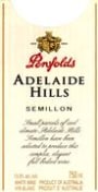 Penfolds Adelaide Hills Semillon 1998 Front Label