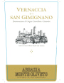Abbazia Monte Oliveto Vernaccia di San Gimignano 2015 Front Label