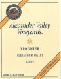 Alexander Valley Vineyards Viognier 2005 Front Label