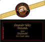 Alexander Valley Vineyards Alexander School Reserve Zinfandel 2006 Front Label
