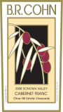 B.R. Cohn Olive Hill Estate Cabernet Franc 2008 Front Label