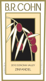 B.R. Cohn Sonoma Valley Zinfandel 2010 Front Label