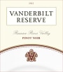 Biltmore Estate Vanderbilt Reserve Pinot Noir 2012 Front Label