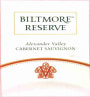 Biltmore Estate Reserve Cabernet Sauvignon 2008 Front Label