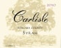 Carlisle Sonoma County Syrah 2010 Front Label