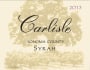 Carlisle Sonoma County Syrah 2013 Front Label