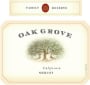 Oak Grove Family Reserve Merlot 2013 Front Label
