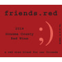 Pedroncelli friends.red 2014 Front Label