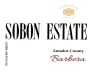 Sobon Estate Barbera 2015 Front Label