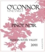 O'Connor Vineyards Pinot Noir 2011 Front Label