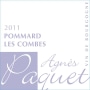 Agnes Paquet Pommard Les Combes 2011 Front Label