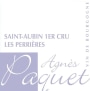 Agnes Paquet Saint-Aubin Les Perrieres Premier Cru 2014 Front Label